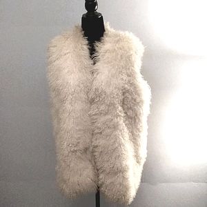 100% Mongolian Fur Vest S